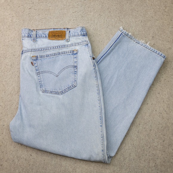 Vintage Levi's Jeans 545 Mens 46x30 Blue Loose Fit 90s Straight Baggy Skater - Picture 1 of 13